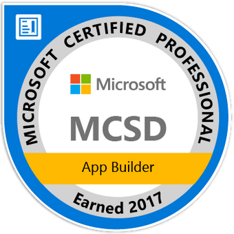 Microsoft Certified Professional MCSD App Builder badge